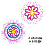 Stickdatei Set 8 Mandalas in jeweils 5 Größen - Sewando