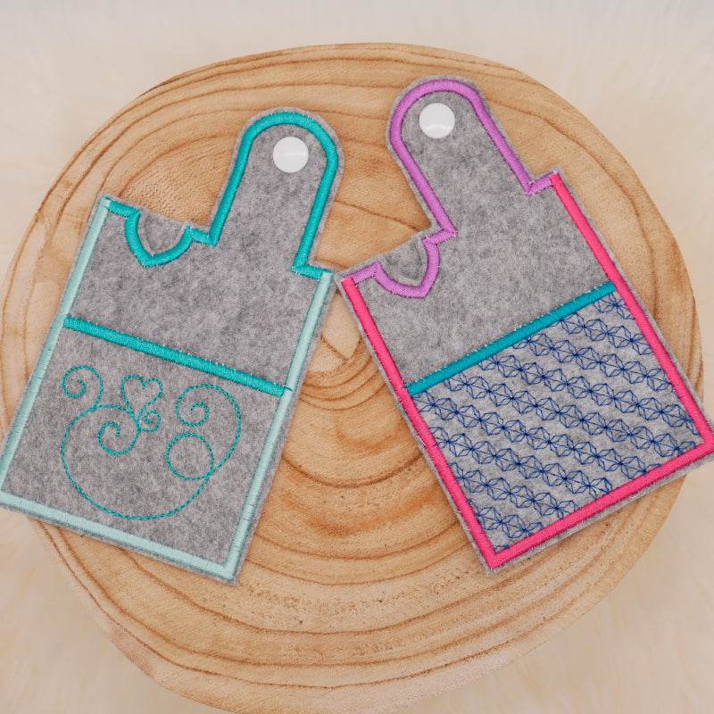 Stickdatei Set für ITH EC-Karten Hüllen oder für Kundenkarten & Visitenkarten - Sewando