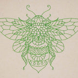 Stickdatei Set 4 Bienen sommerliche Linart Stickerei - Sewando