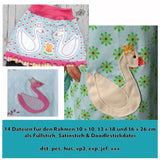 Stickdatei "Schwan mit Krone" 16x26 cm