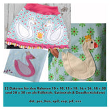 Stickdatei "Schwan mit Krone" 18x30 & 20x30 cm