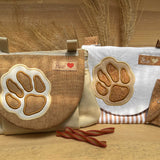 Stickdatei Tasche Big Paw 20x28, In The Hoop Bag mit 3 Reißverschlusstaschen - Sewando
