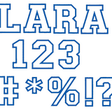 Stickdatei - 13cm College Buchstaben und Zahlen Alphabet Zahl