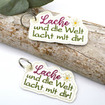 Stickdatei Lachen Anhänger ITH Schlüsselanhänger - Sewando