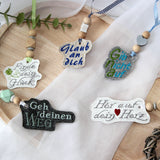 Stickdatei ITH Anhänger Spruch Sprüche SET Bundle - Sewando