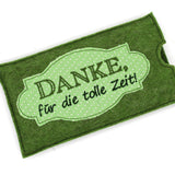 Stickdatei Schokohülle SET DANKE sagen 8 Motive - Sewando