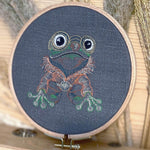 Stickdatei Steampunk Frosch Set mit 6 Größen - Sewando
