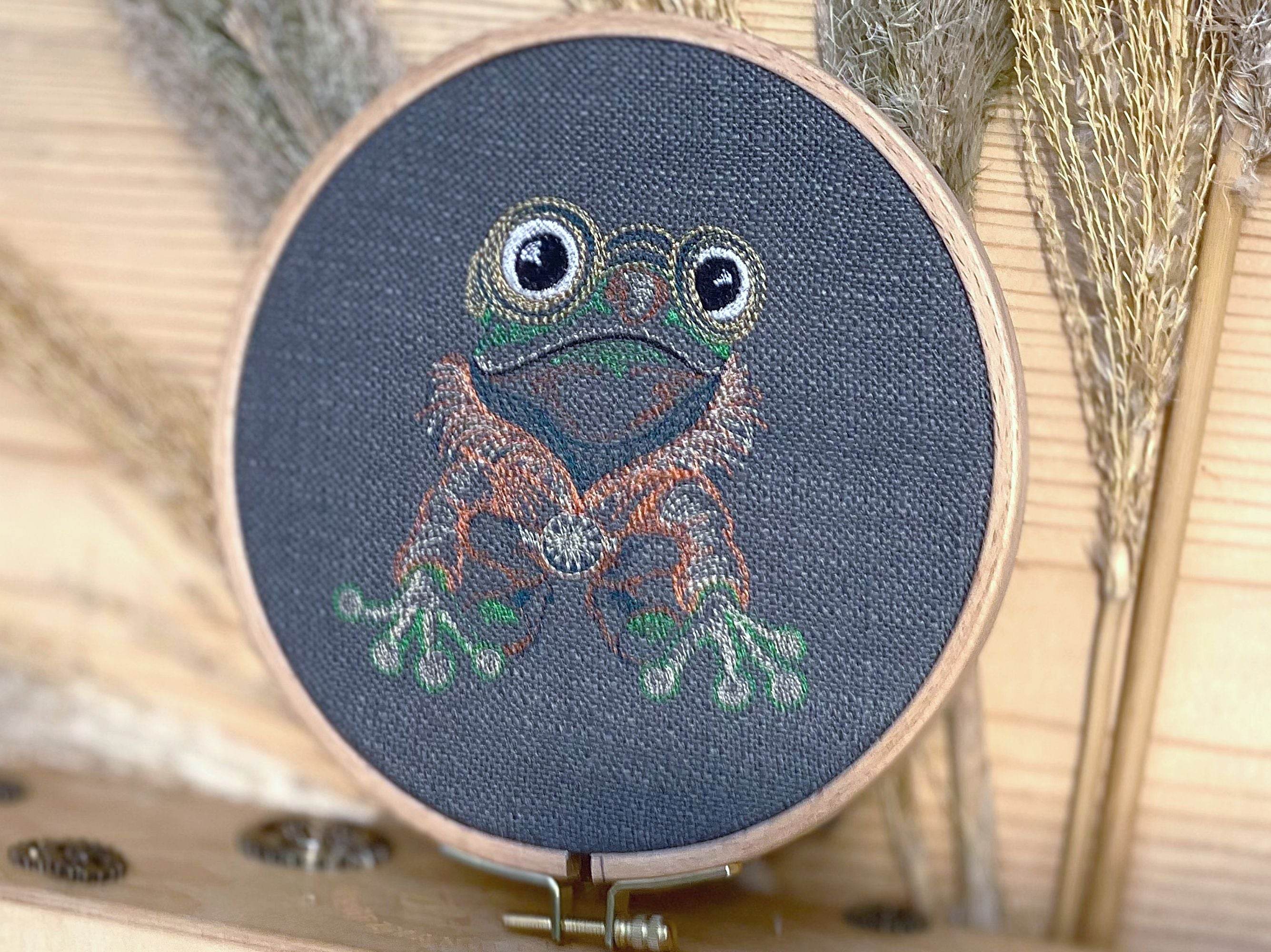 Stickdatei Steampunk Frosch Set mit 6 Größen - Sewando