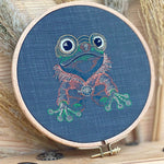 Stickdatei Steampunk Frosch Set mit 6 Größen - Sewando