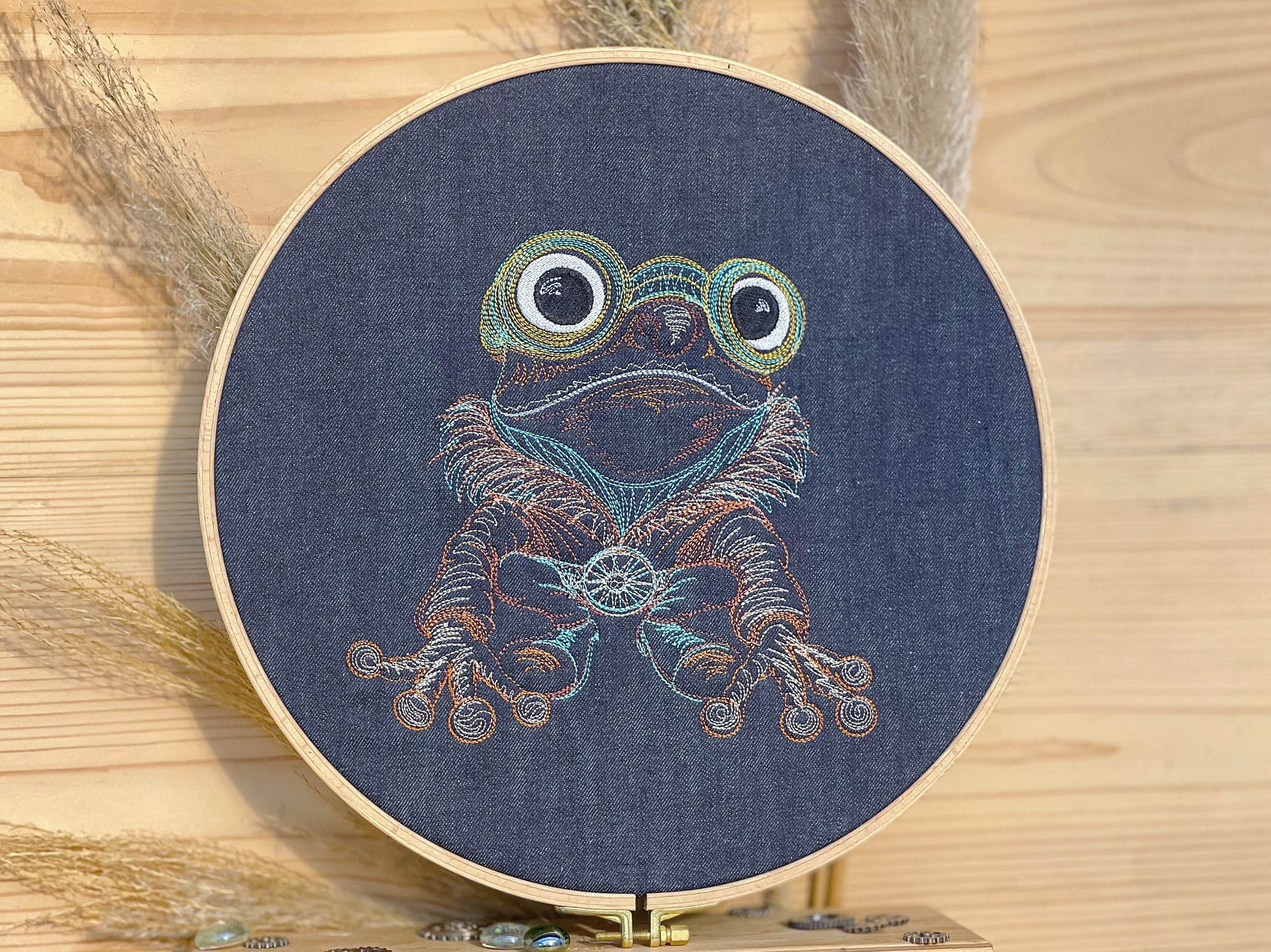 Stickdatei Steampunk Frosch Set 6 Größen - Sewando