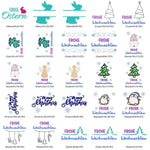 Stickdatei Set für alle Anlässe 124 Designs in verschiedenen Größen - Sewando