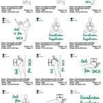 Stickdatei Set Wellness & Yoga ITH Lichtbeutel, Coaster, Mugrugs, Schlüsselanhänger, Wunscherfüller & Einzelmotive - Sewando