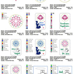 Stickdatei Set Wellness & Yoga ITH Lichtbeutel, Coaster, Mugrugs, Schlüsselanhänger, Wunscherfüller & Einzelmotive - Sewando