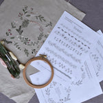 Handstickvorlage BLUMENORNAMENTE - Sewando