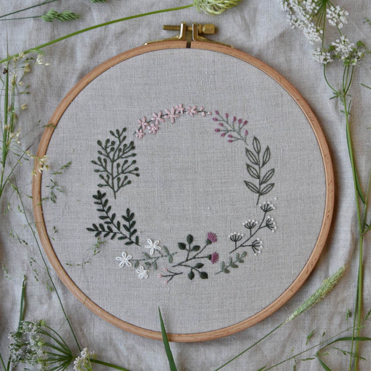 Handstickvorlage BLUMENORNAMENTE - Sewando