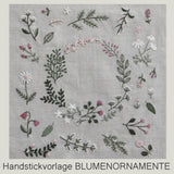 Handstickvorlage BLUMENORNAMENTE - Sewando