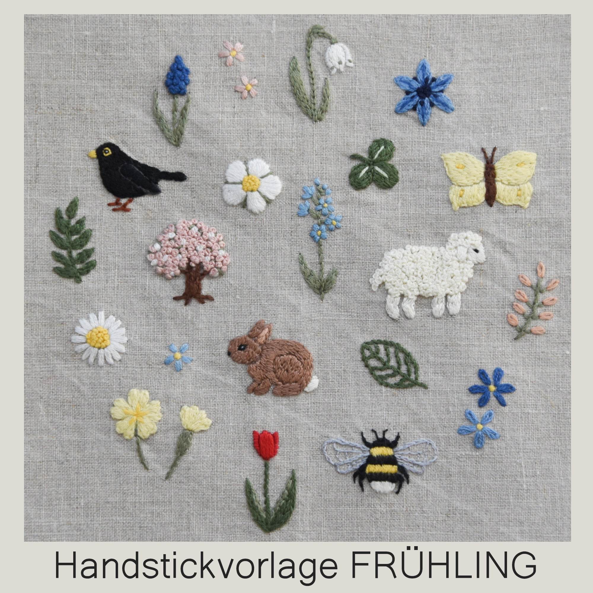 Handstickvorlage FRÜHLING - Sewando
