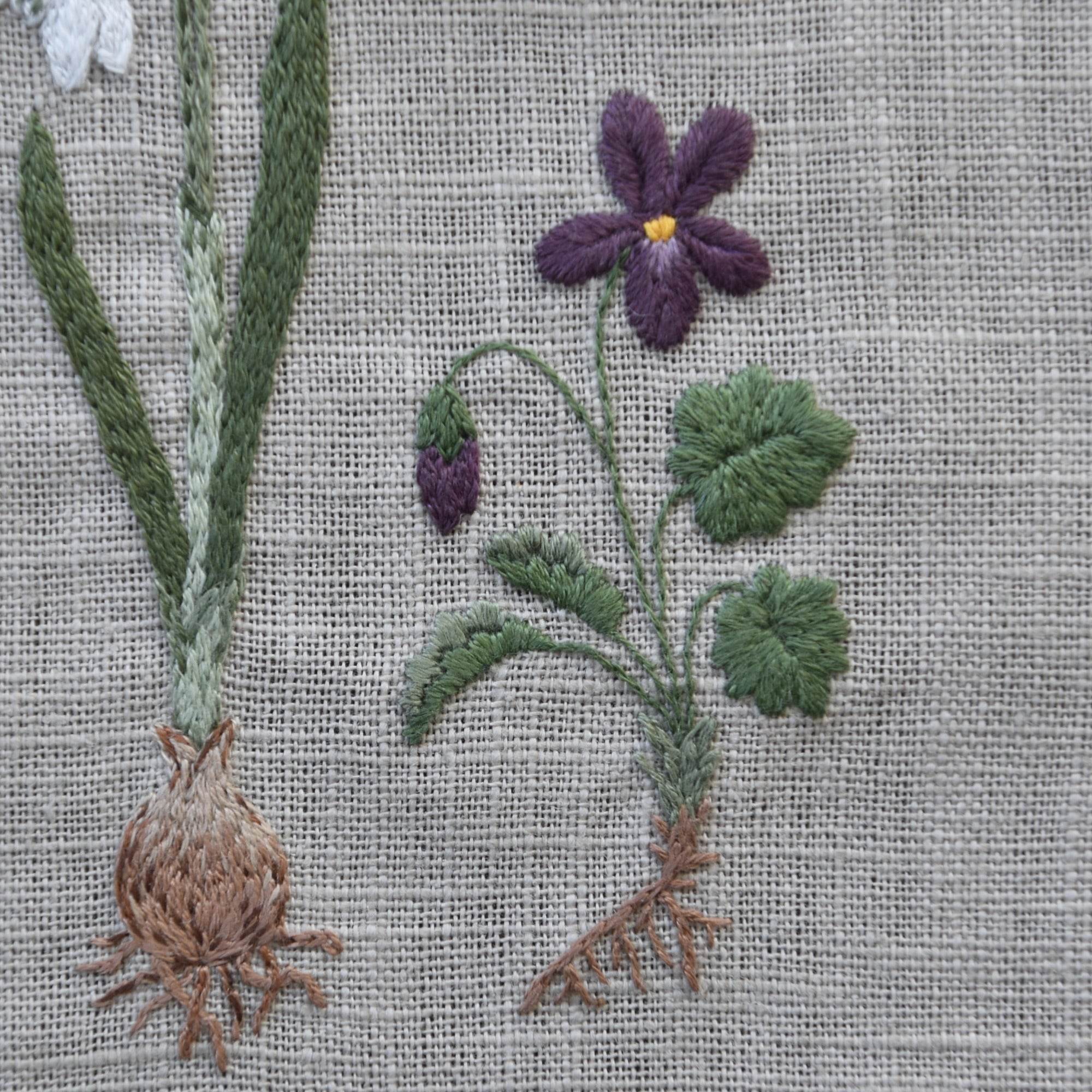Handstickvorlage FRÜHLINGSBLUMEN - Sewando