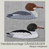 Handstickvorlage GÄNSESÄGER - Sewando