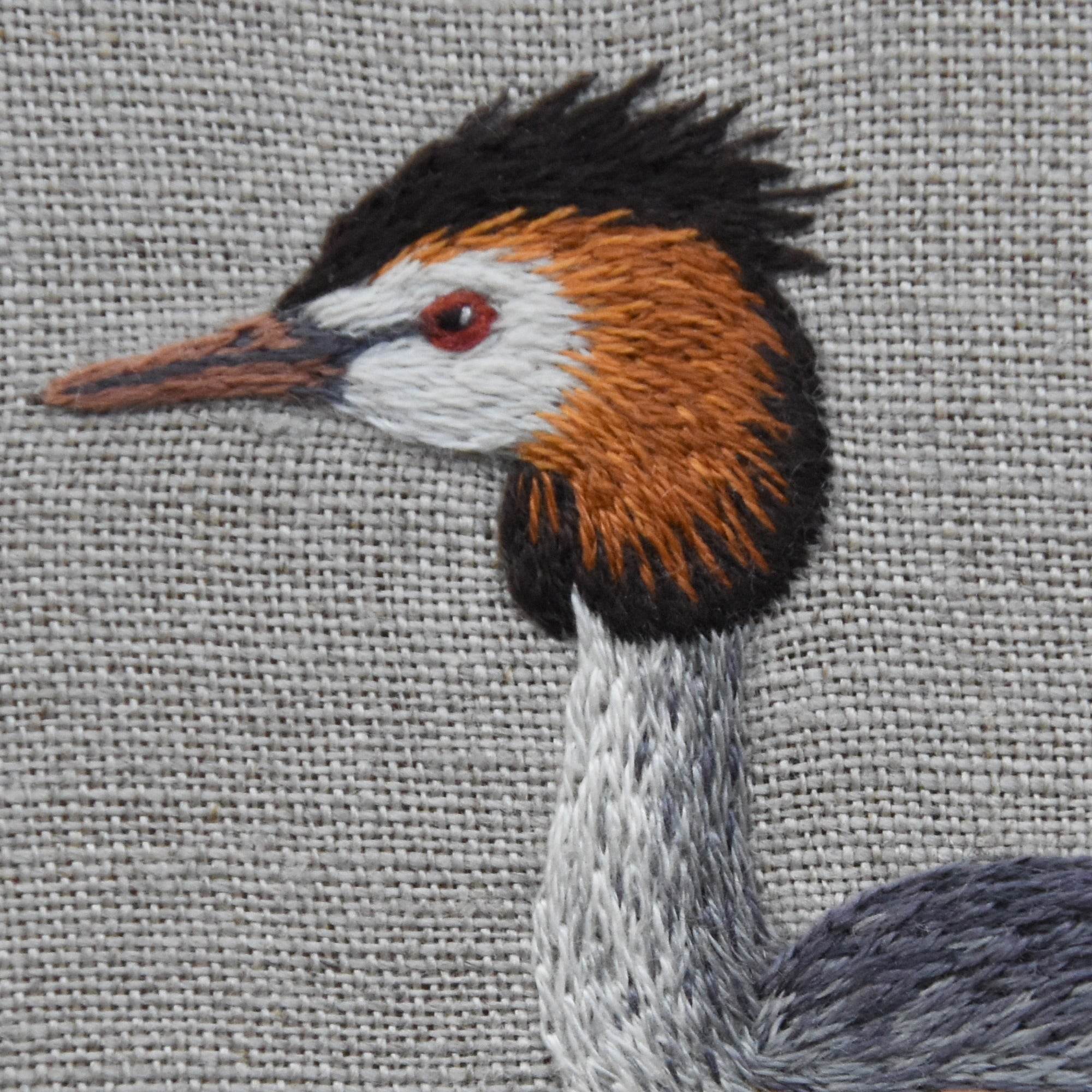 Handstickvorlage HAUBENTAUCHER - Sewando