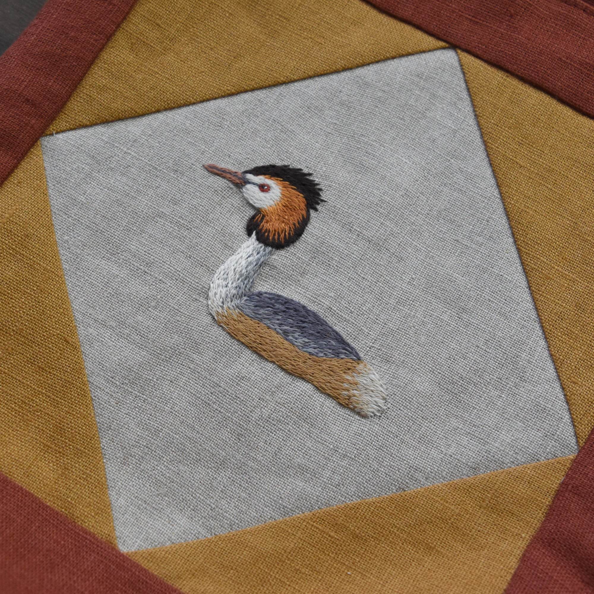 Handstickvorlage HAUBENTAUCHER - Sewando