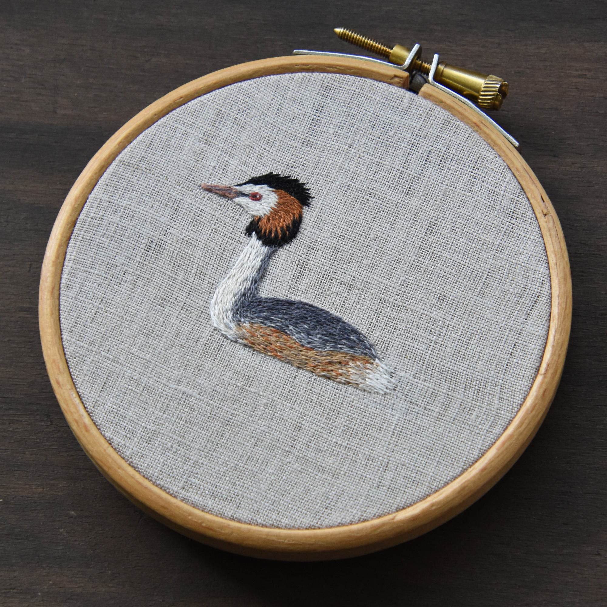 Handstickvorlage HAUBENTAUCHER - Sewando