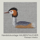 Handstickvorlage HAUBENTAUCHER - Sewando
