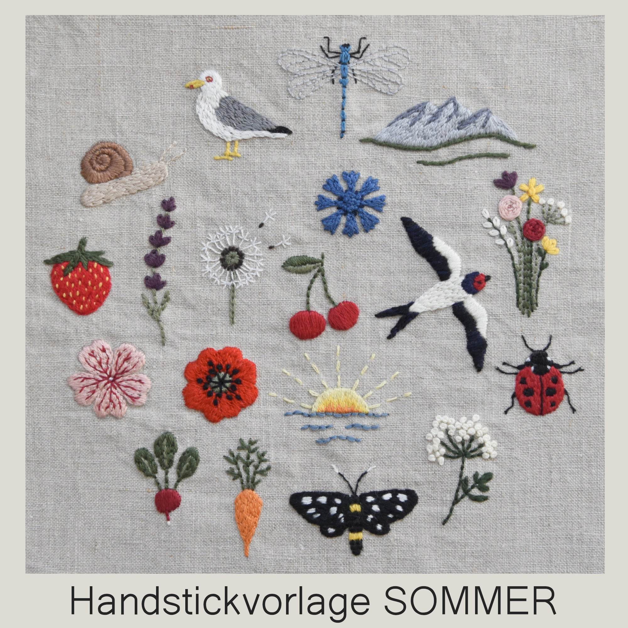 Handstickvorlage SOMMER - Sewando