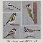 Handstickvorlage VÖGEL Nr.1 - Sewando