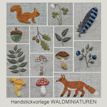 Handstickvorlage WALDMINIATUREN : - Sewando