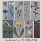 Handstickvorlage WIESENBLUMEN - Sewando