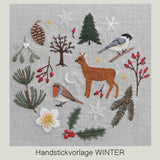 Handstickvorlage WINTER - Sewando