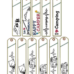 Stickdatei Camping Outdoor Etuis Stifteetui schmal für einen oder zwei Kugelschreiber - Sewando