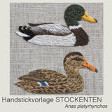 Handstickvorlage STOCKENTEN - Sewando