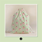 Stoffdesign – Erdbeeren auf Ringel - Sewando