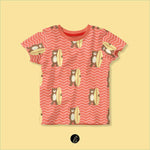 Stoffdesign – Surferbär orange - Sewando
