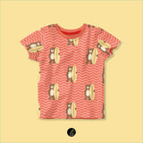 Stoffdesign – Surferbär orange - Sewando