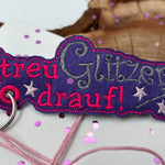 Stickdatei ITH Anhänger Streu Glitzer drauf! - Sewando