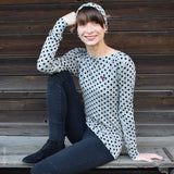 Schnittmuster Strickpullover "Bettina" mit U-Bootauschnitt | Gr. 32 - 46