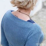 Schnittmuster Strickpullover "Bettina" mit U-Bootauschnitt | Gr. 32 - 46