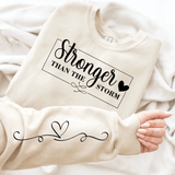 Plotterdatei "Stronger than the Storm" mit Ärmelmotiv | SVG & PNG