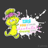 Druckmotiv Monster "stunning" - Sublimation | Bügelbild