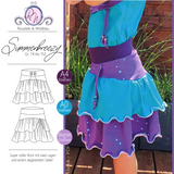 Schnittmuster Sattelrock Summerbreezy Gr. 74 bis 152 Freebie