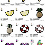 Stickdatei Set Summergnomes Handtuchmotive für den Sommer - Sewando