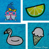 Stickdatei Set Summergnomes Handtuchmotive für den Sommer - Sewando