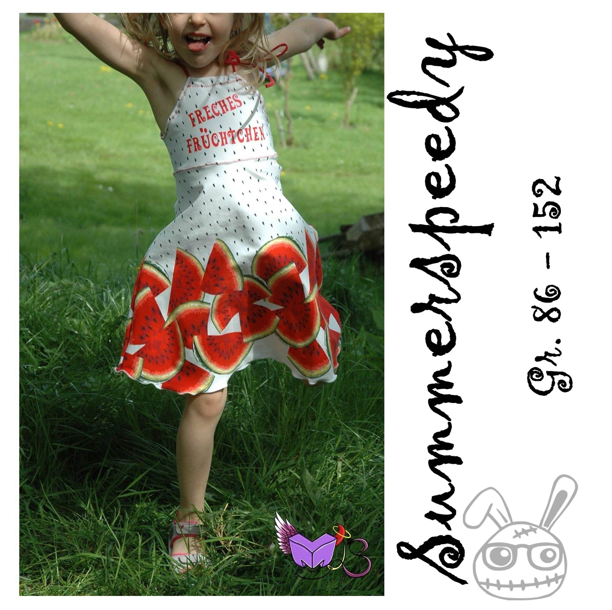 Schnittmuster Summerspeedy Sommerkleid Kinder Gr. 86-152 - Sewando