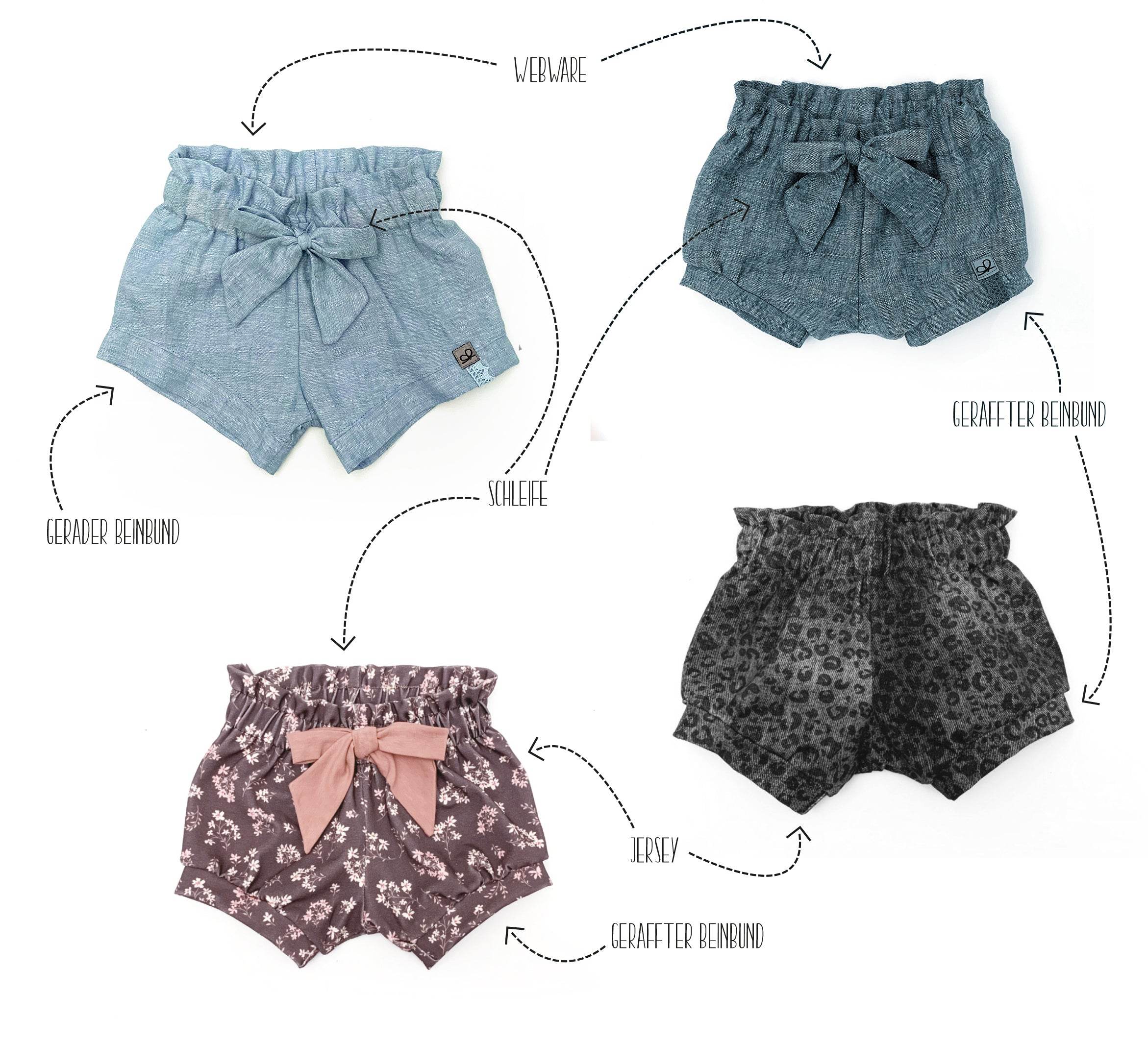 Schnittmuster Sunny Shorts 56-140 [Digital] - Sewando