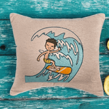 Surfer Stickdatei – cooles Sommermotiv für Kinder & Strandprojekte - Sewando