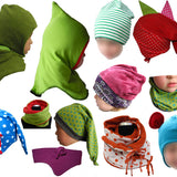 Susanna Mützen und Schal/Schnittmuster & Bildnähanleitung, Kopfumfang 44–58 cm. Für Babys und Kinder geeignet.Ebook/PDF Datei