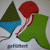 Susanna Mützen und Schal/Schnittmuster & Bildnähanleitung, Kopfumfang 44–58 cm. Für Babys und Kinder geeignet.Ebook/PDF Datei